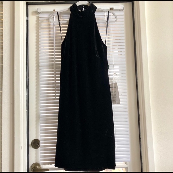 Ralph Lauren Black Velvet Dress 💄 NWT - Picture 4 of 7